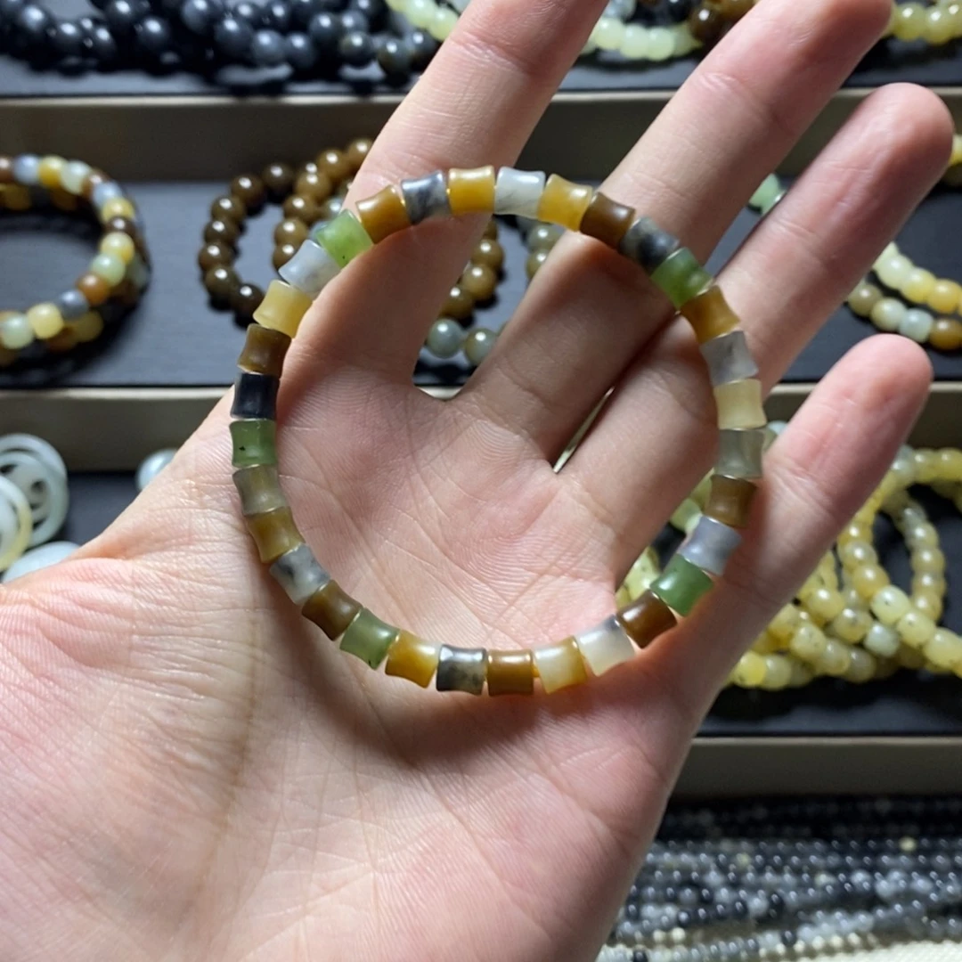 和田玉未镶嵌手链