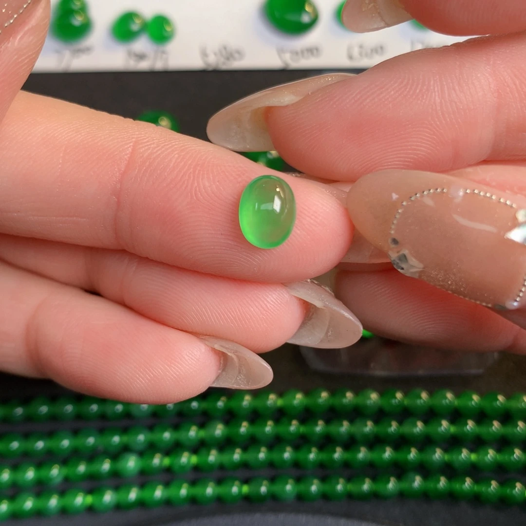 翡翠裸石7.56/5.99/3.37翡翠翡翠