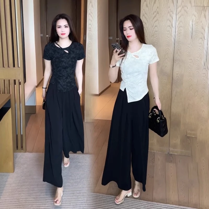 新款夏款t恤2025时尚减龄百搭T恤漂亮洋气质显瘦短袖女装上衣