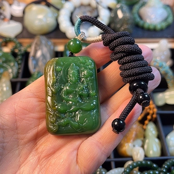 和田玉（碧玉）未镶嵌挂件