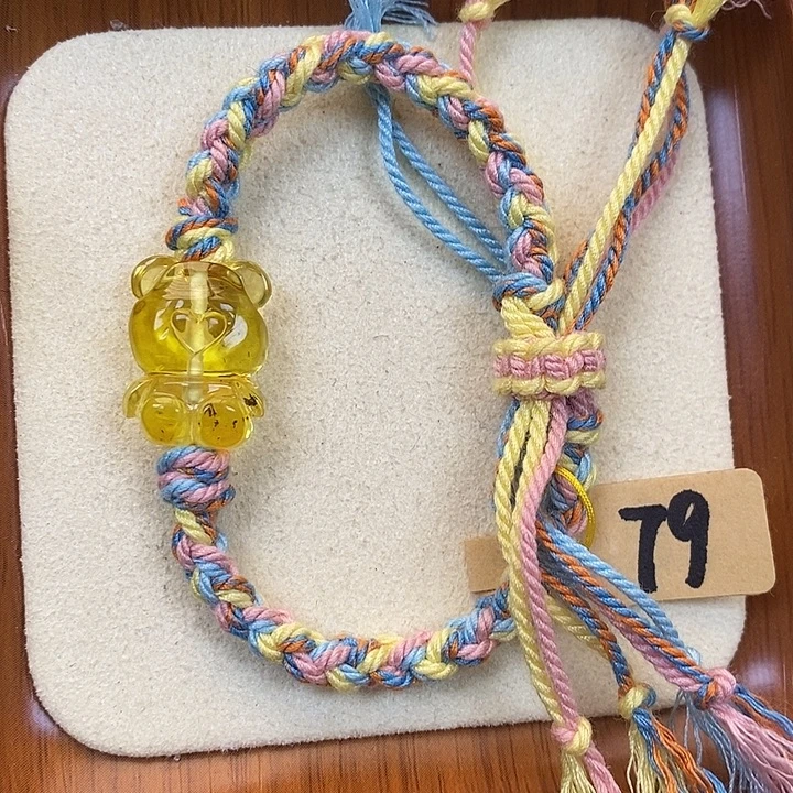 吊坠橄榄核福利小熊手串