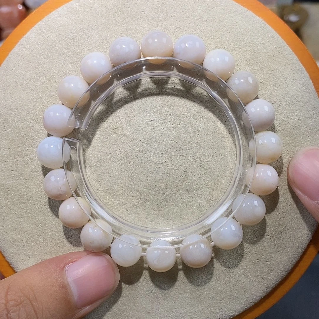 硅化珊瑚（珊瑚玉）手链未镶嵌白冰26