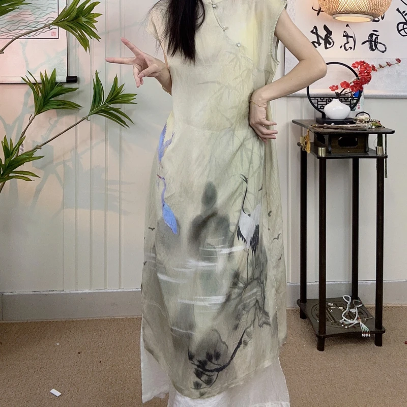 【无袖 】新中式旗袍透气舒适凉快女装连衣裙
