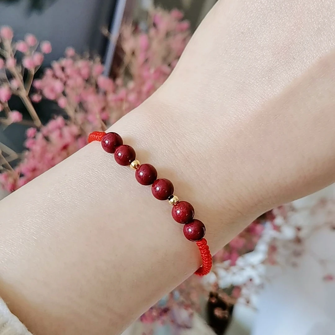 非金属布艺手链 非金属布艺手链 纯手工编织红绳手链情侣本年百搭