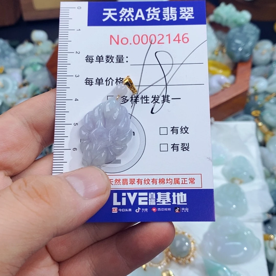 翡翠未镶嵌颈饰2146