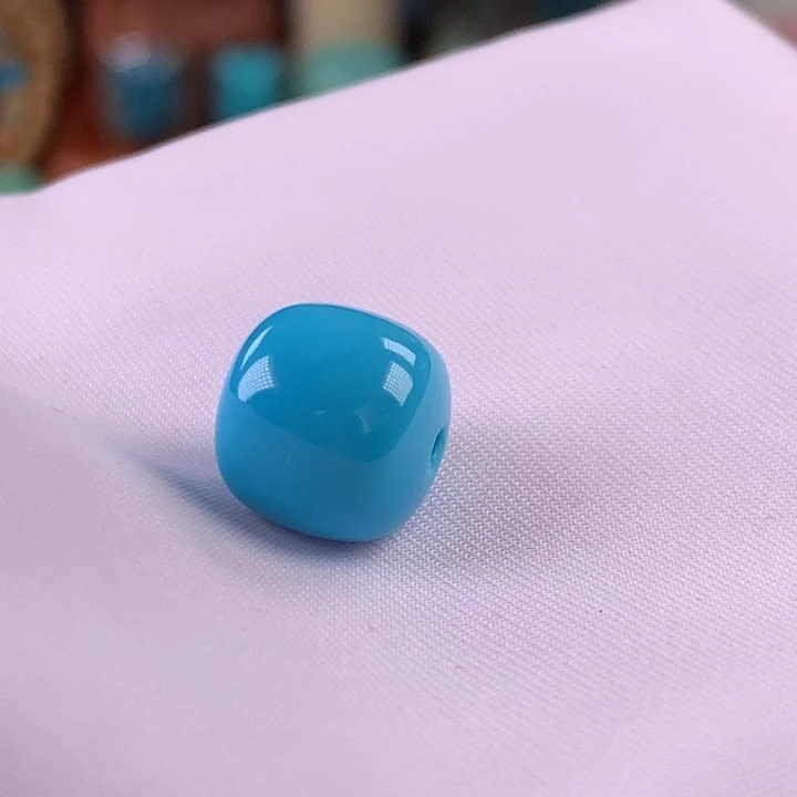 杨***冰绿松石未镶嵌珠宝奇石11.4mm