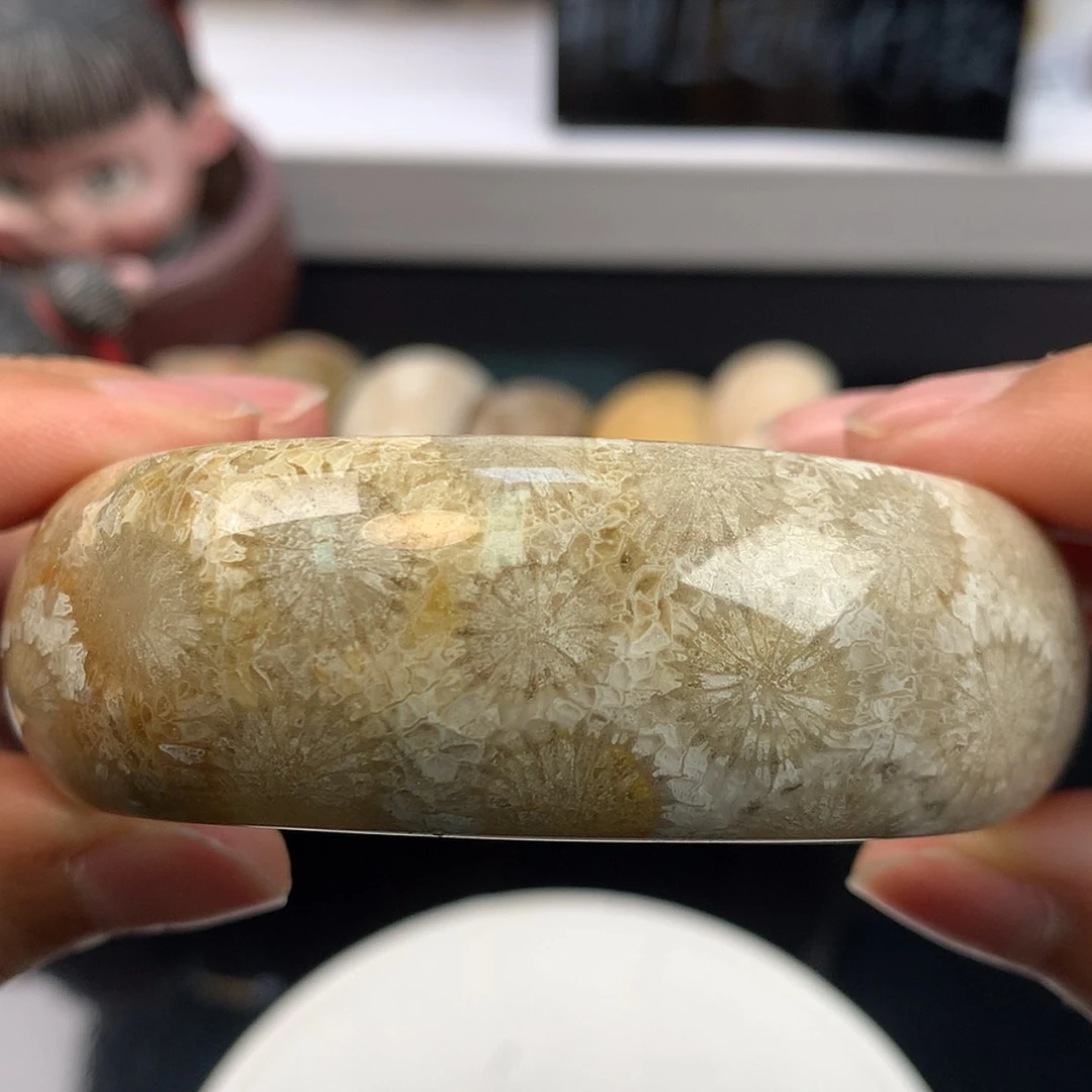 【闪购商品】硅化珊瑚（珊瑚玉）手镯未镶嵌上新手镯57.5（26号）