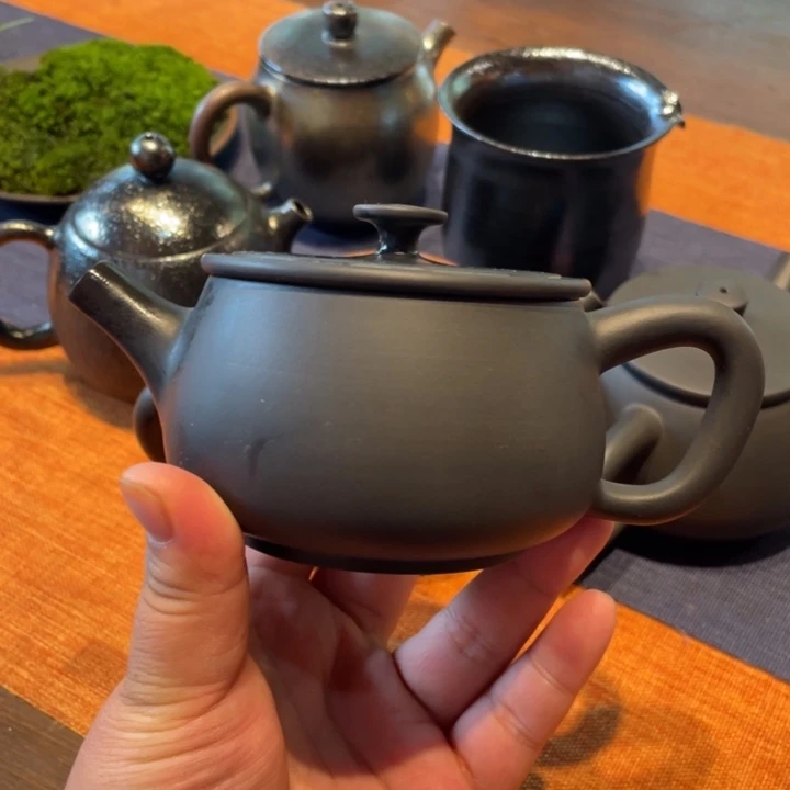 建水紫陶凤凰印微瑕壶汉瓦
