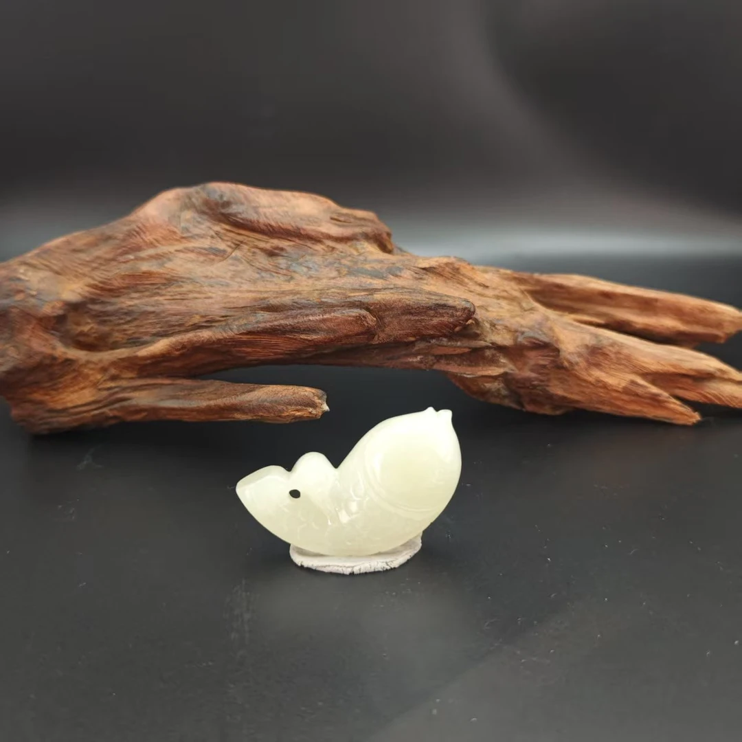 Q和田玉锦鲤吊坠0467