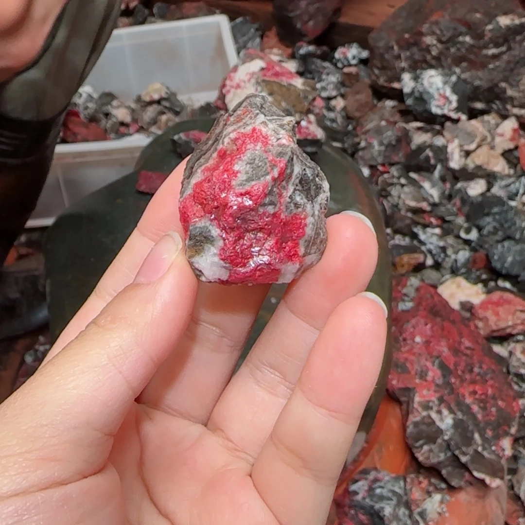 天然辰砂朱砂毛石头10
