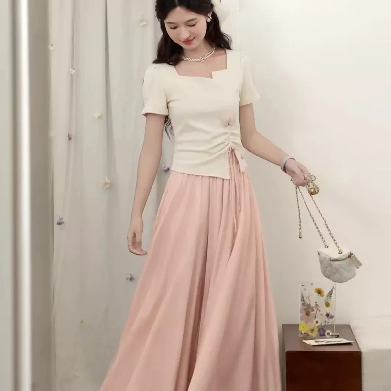 设计感半身裙通勤休闲裤裙裤QYM001377