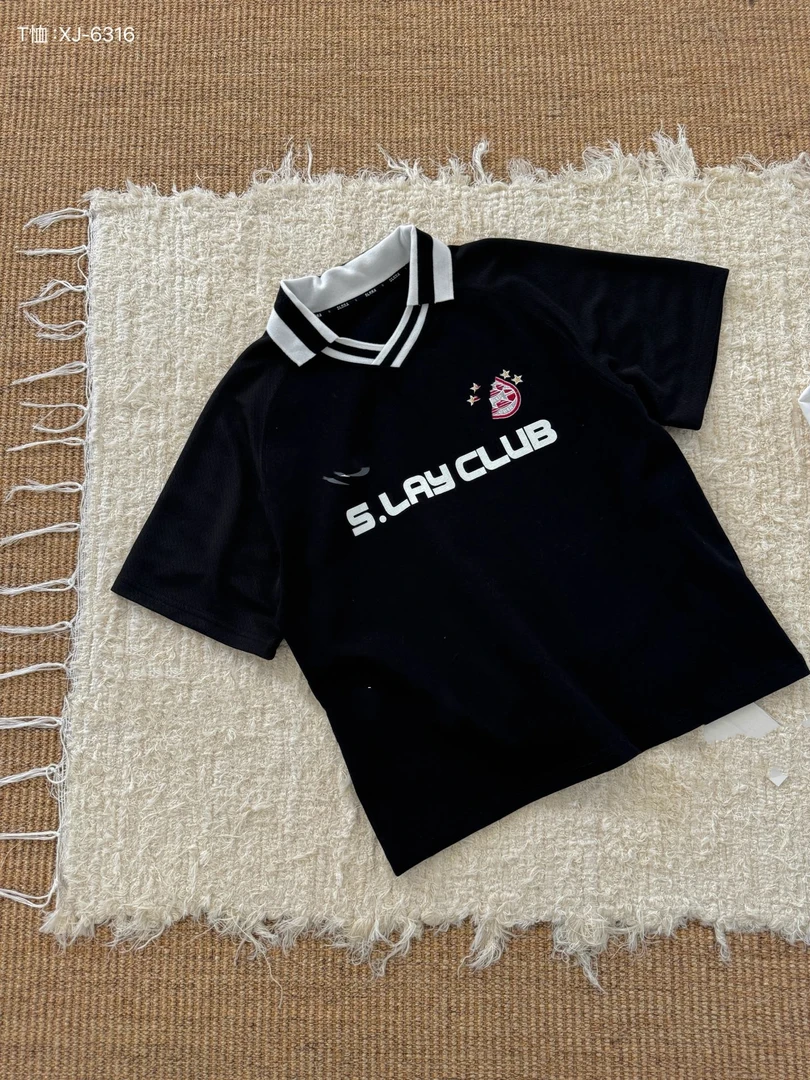 春夏T恤宽松圆领时尚帅6316百搭夏季短袖