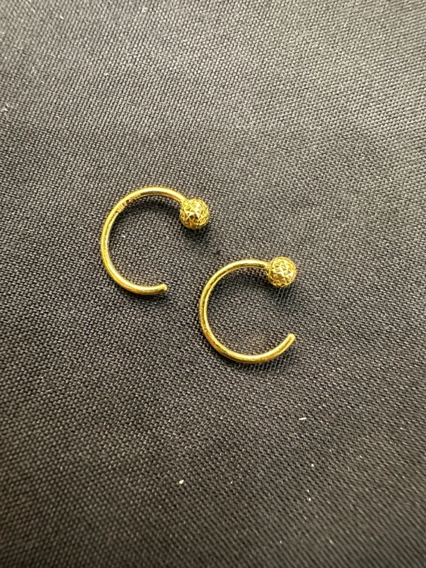 足金耳钩5G工艺干净时尚养耳朵
