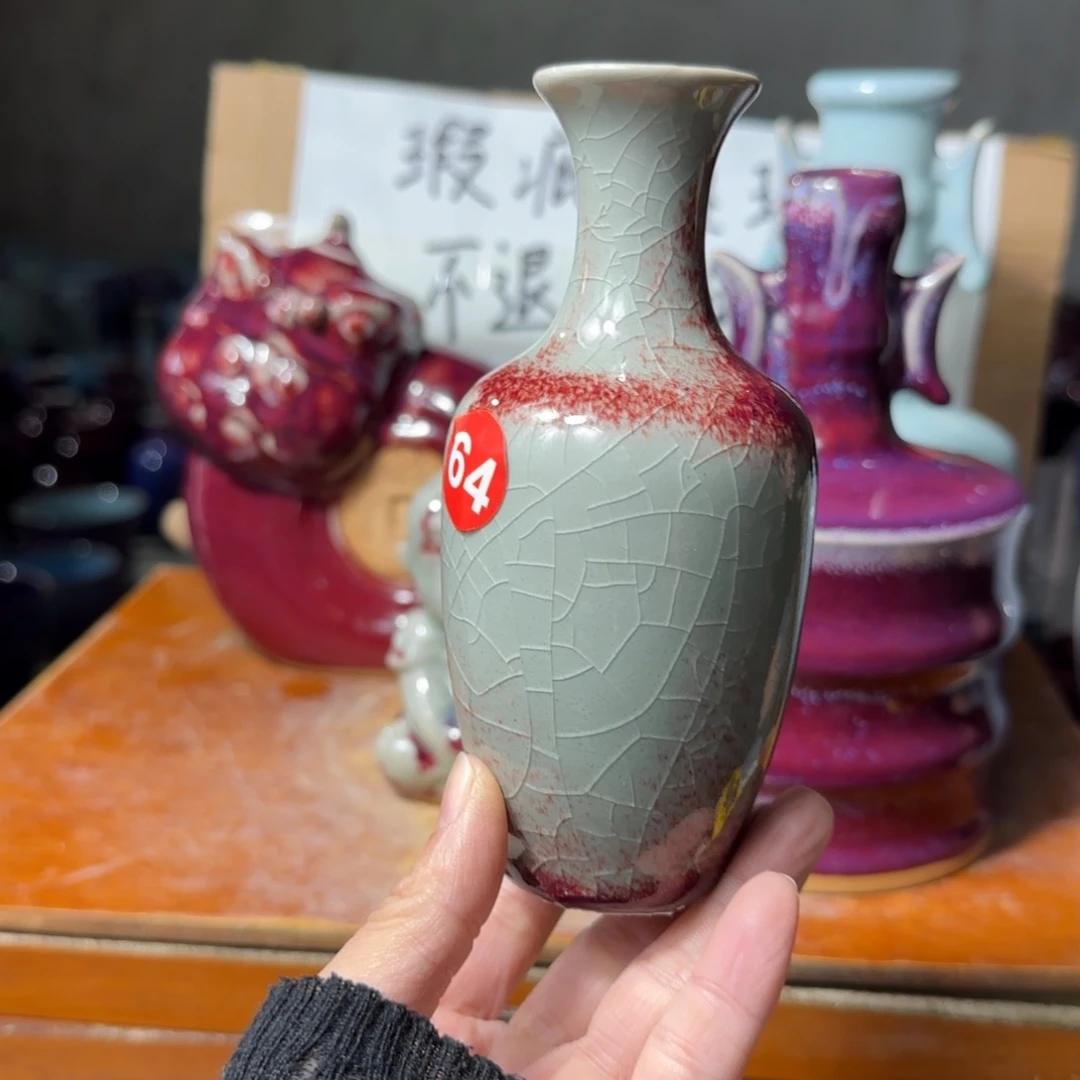 摆件郑家钧瓷摆件微瑕