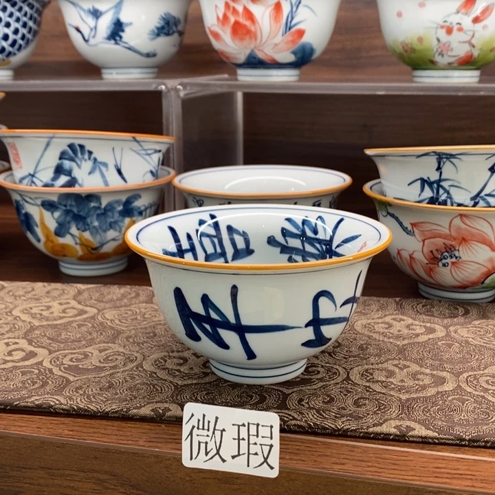 釉下老陶泥手工绘制