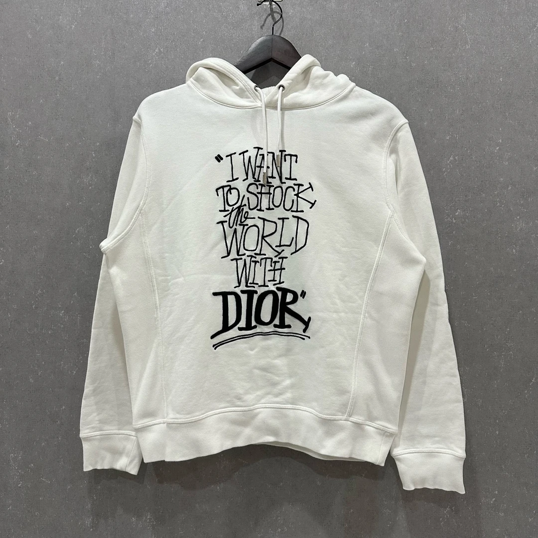 99新 DIOR/迪奥 ✖️Stussy字母帽衫S码/004038