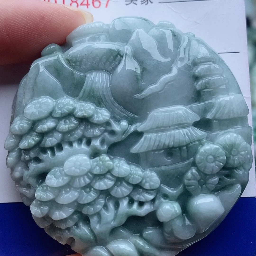 翡翠未镶嵌吊坠(不含链)