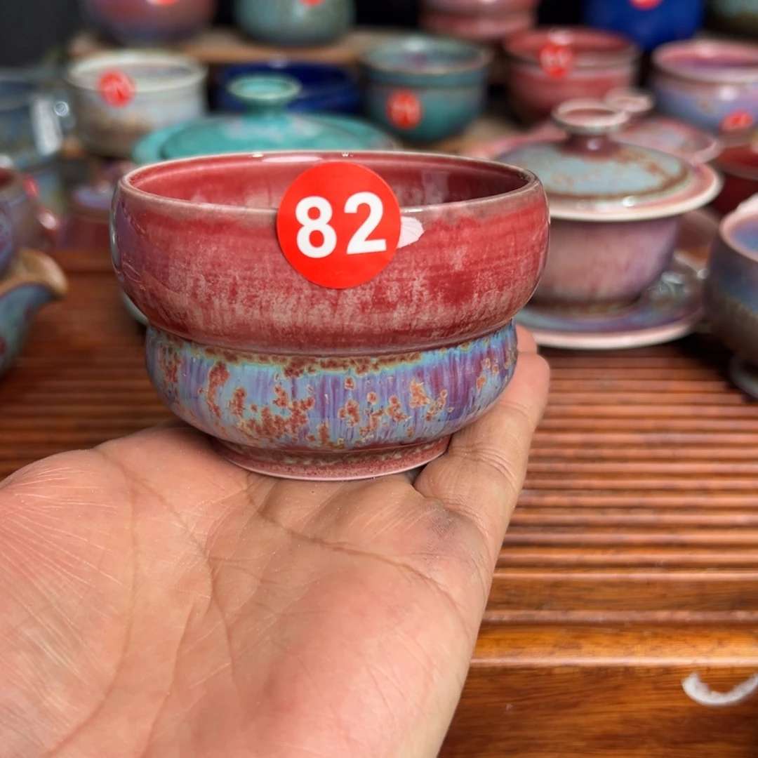 手工制作钧窑茶器