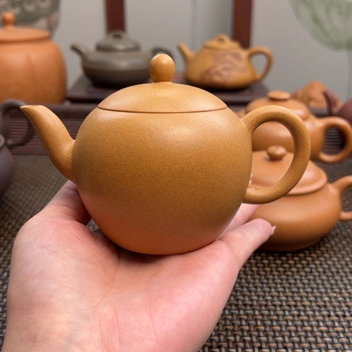 茶壶紫砂用****8金黄段大彬鹅蛋