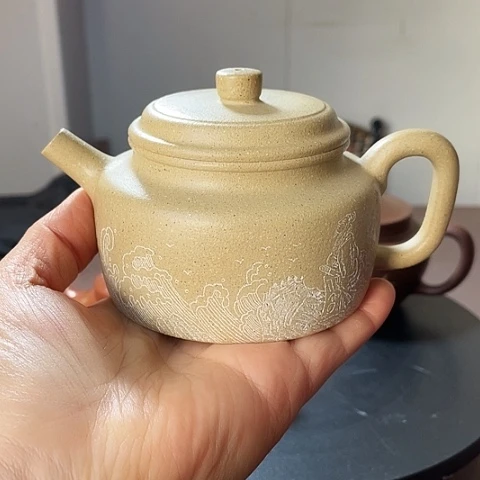 茶壶紫砂本山绿泥，德钟，200 c c