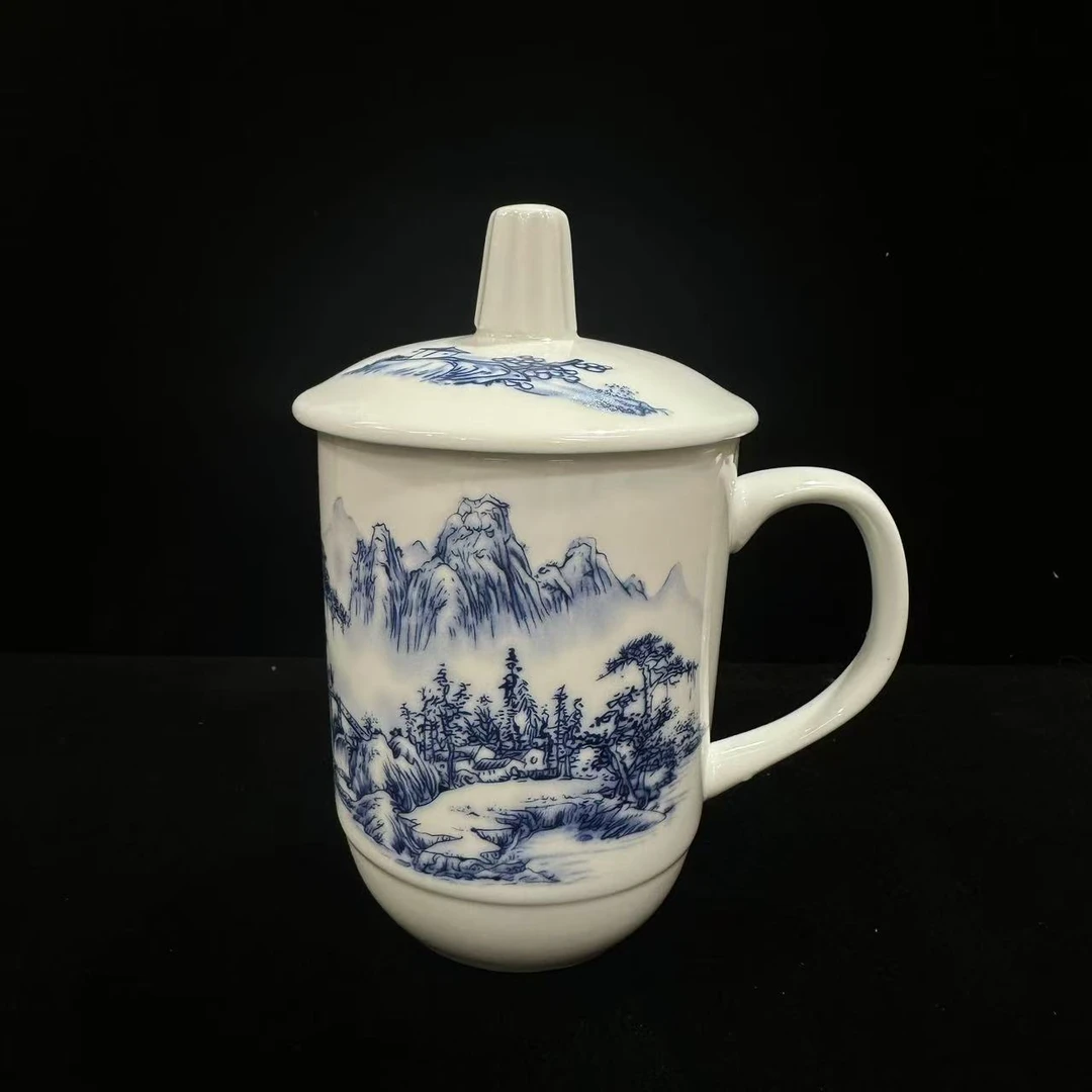 青花一天秋色雪糕办公杯