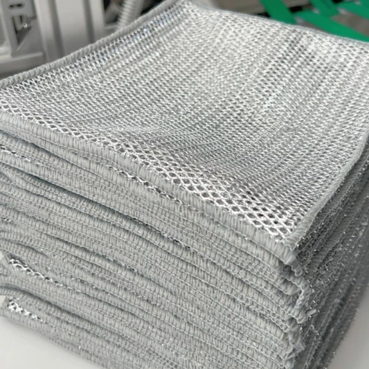 双面银丝抹布洗碗巾吸水不沾油家务清洁去油污钢丝球