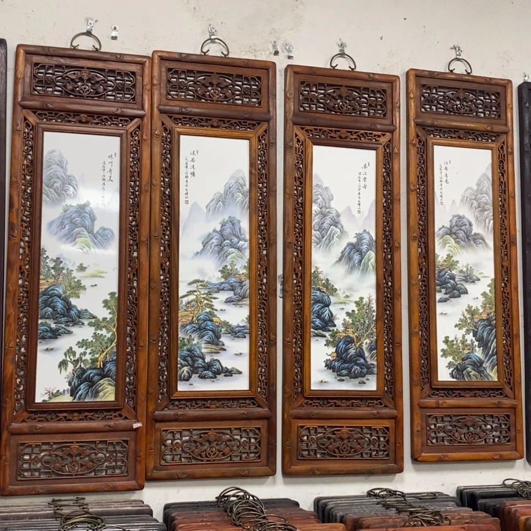 瓷片120*36*4 景德镇瓷板画柴窑烧制