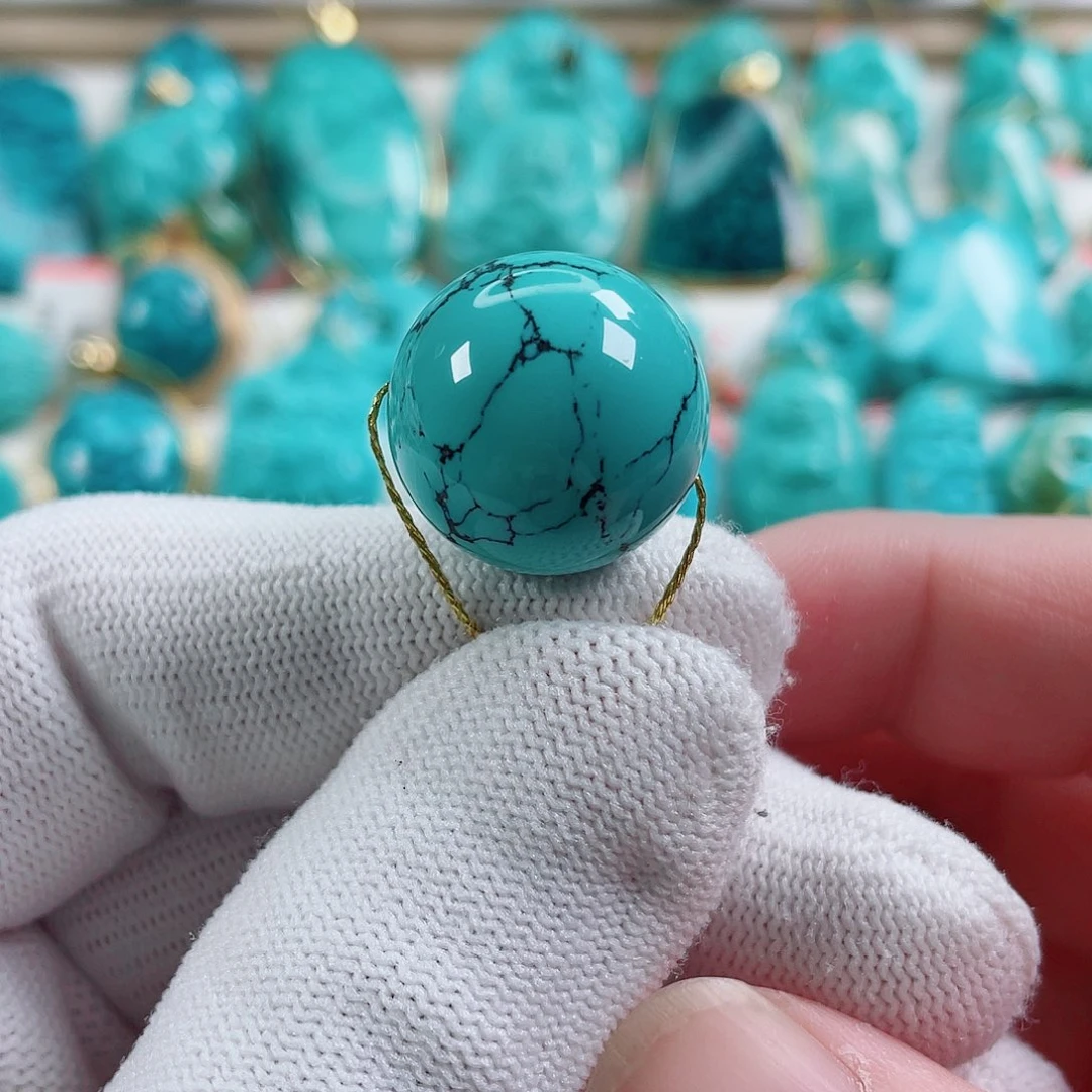 绿松石未镶嵌颈饰尺寸18.6