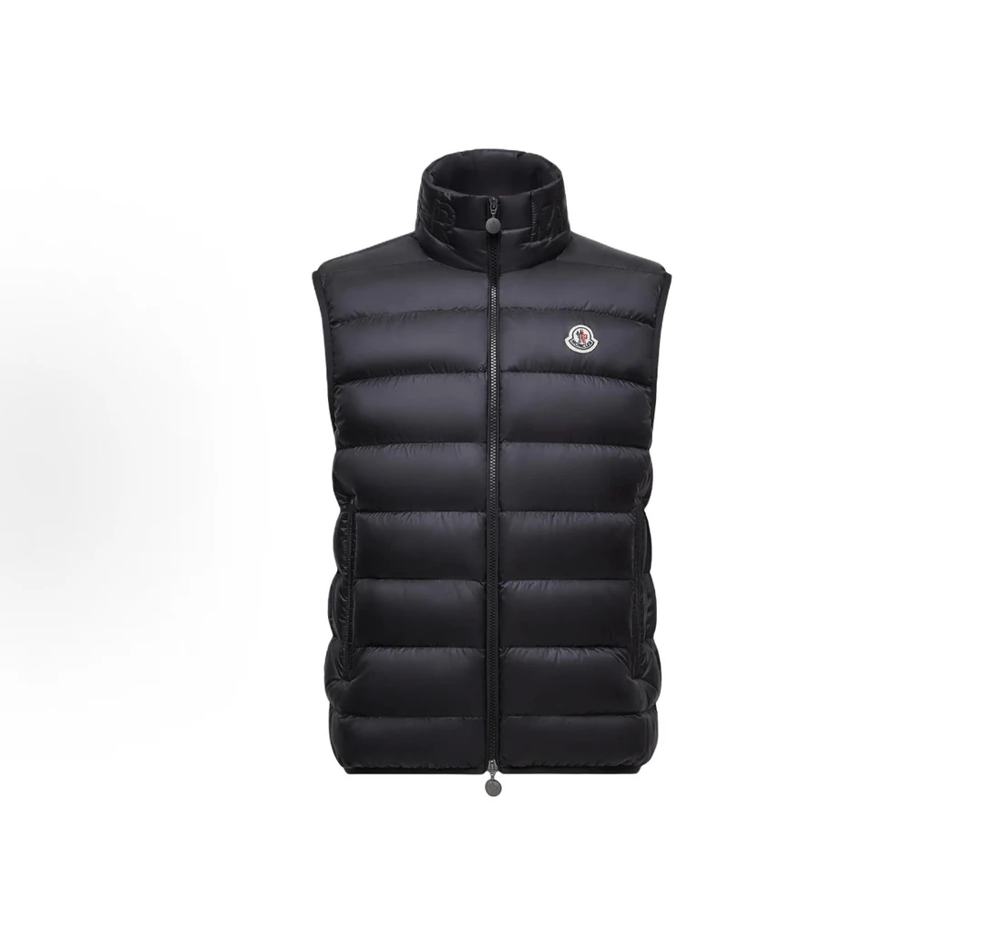 未使用 MONCLER 25新款 盟克睐 Rocoque黑色羽绒马甲
