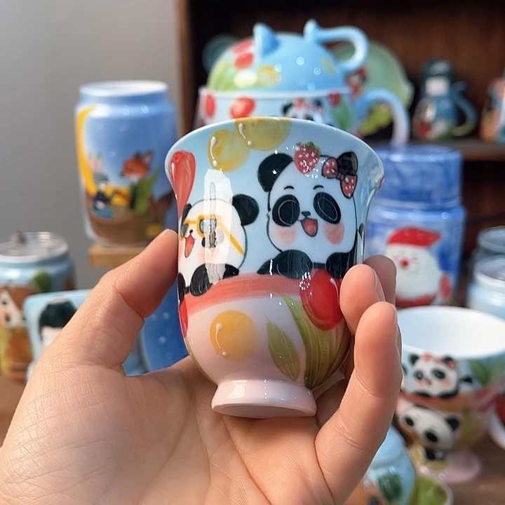 不锈钢景德镇釉下手绘陶瓷