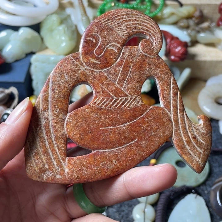 和田玉未镶嵌吊坠(不含链)