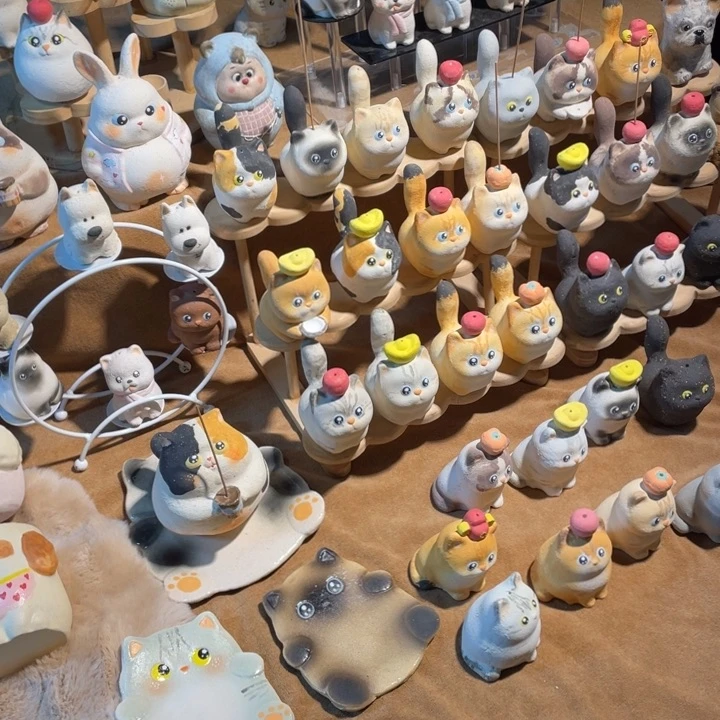 瓷摆件香插陶瓷的好看