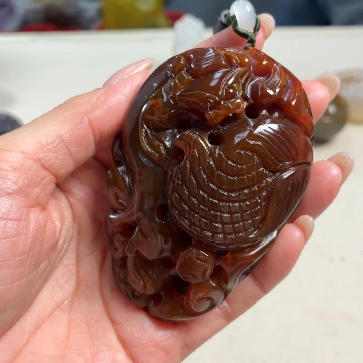 玛瑙/玉髓未镶嵌吊坠(不含链)