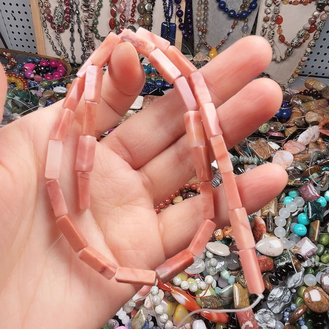 玛瑙/玉髓未镶嵌珠宝半成品粉蔷薇