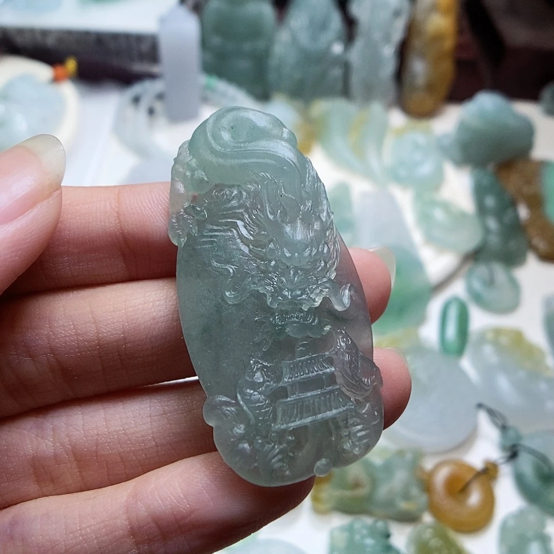 好****定制翡翠未镶嵌龙