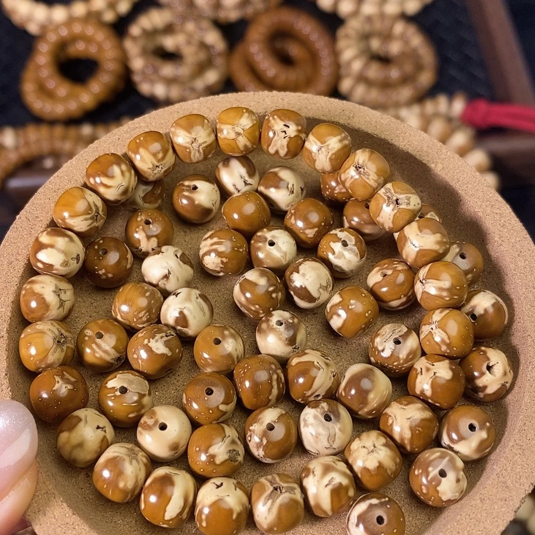 手串紫金鼠花皮纯实心老型紫金鼠手串9+