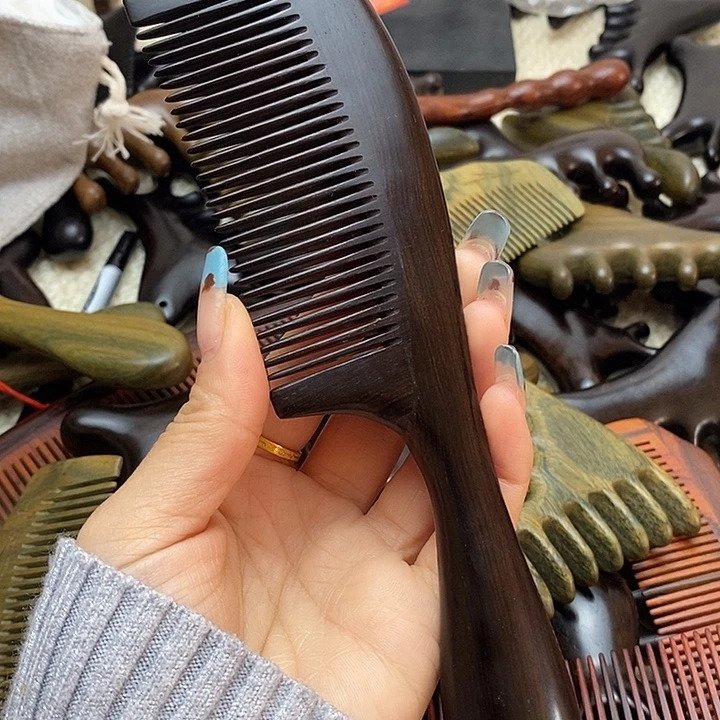 紫光檀顺发梳微瑕款