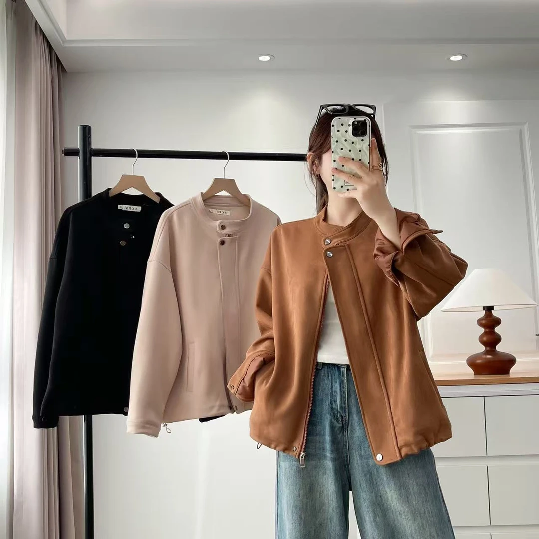 2025秋季新款韩版宽松显瘦气质短款秋冬外套ins休闲百搭夹克上衣