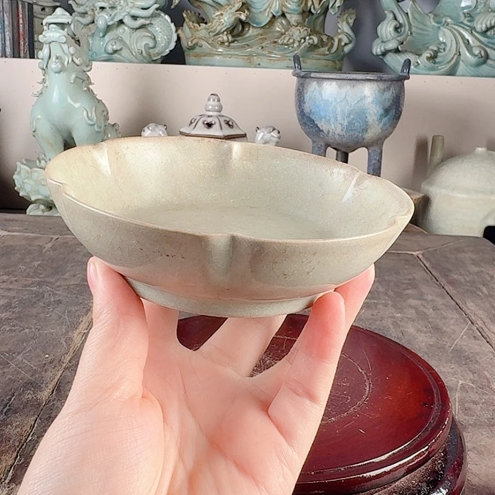 用***5汝窑花口洗合作愉快