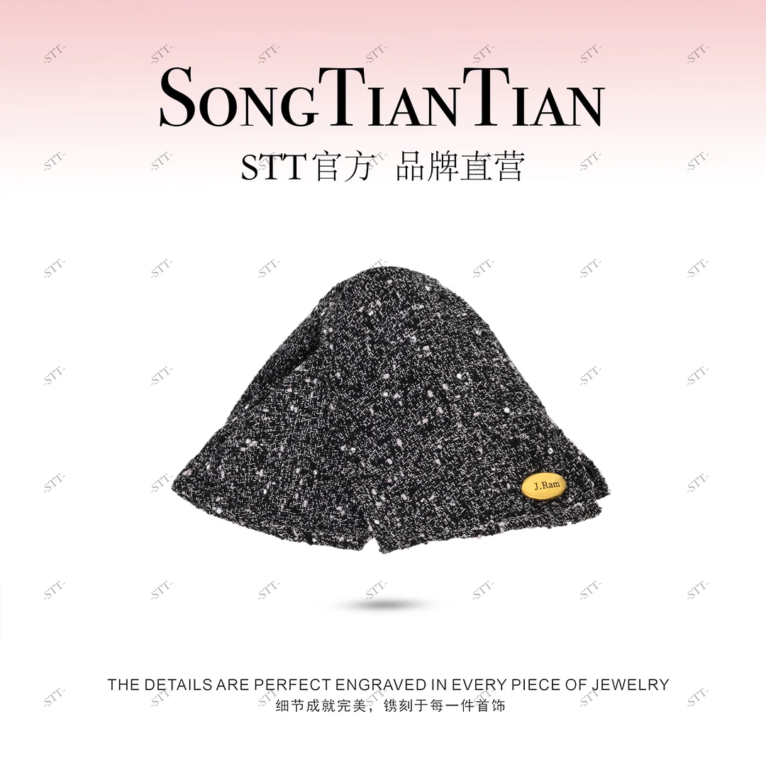 【STT】韩系13cm小香风雪域浪漫三角抓夹177-003