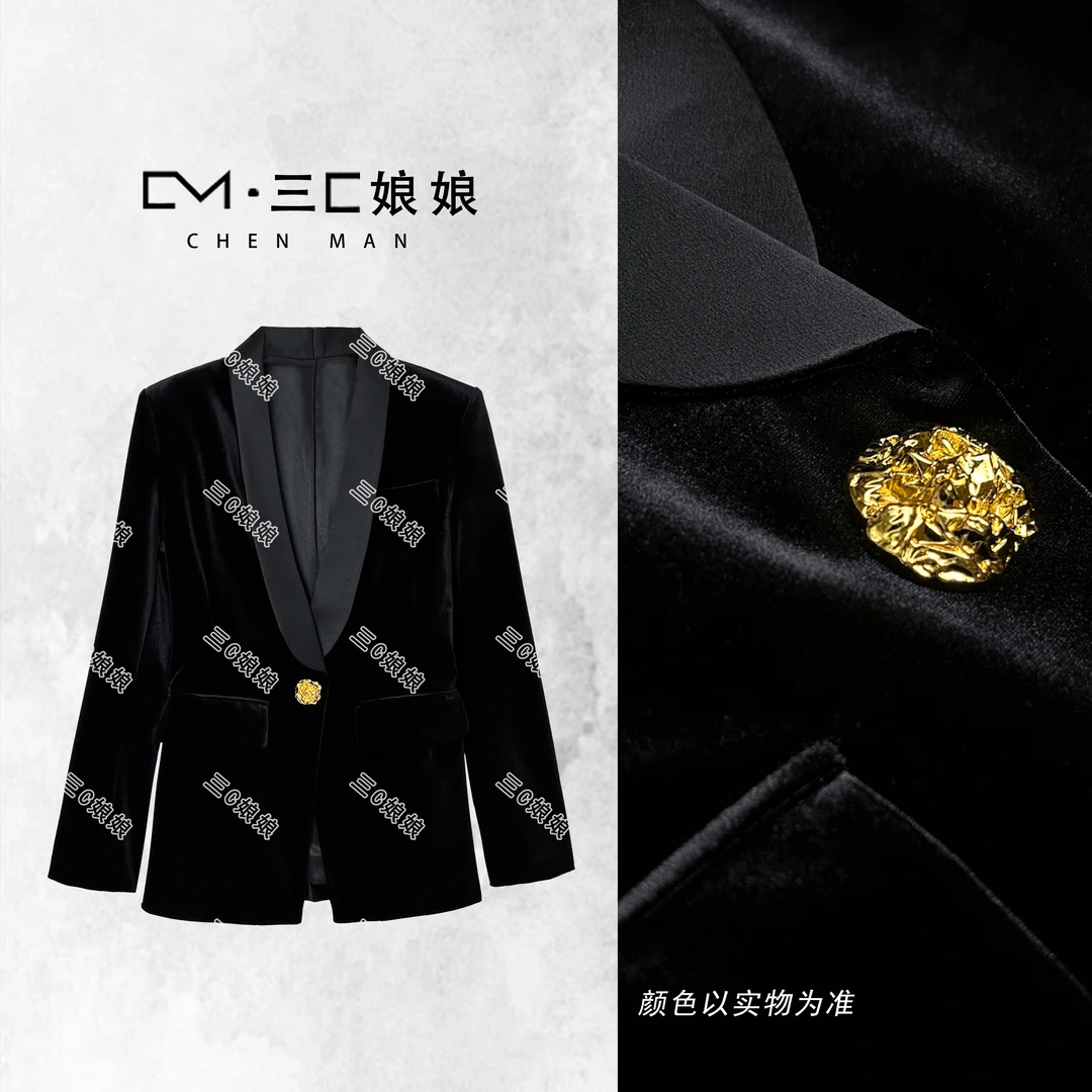 三C娘娘【版型超正】7585时尚高端轻奢显瘦气质西服