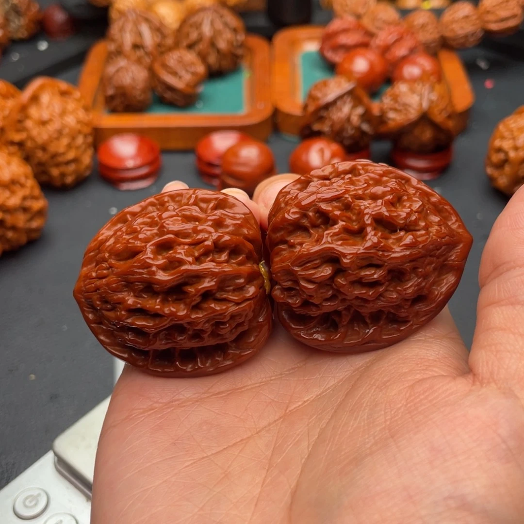 丶***人文玩核桃把件麦虎