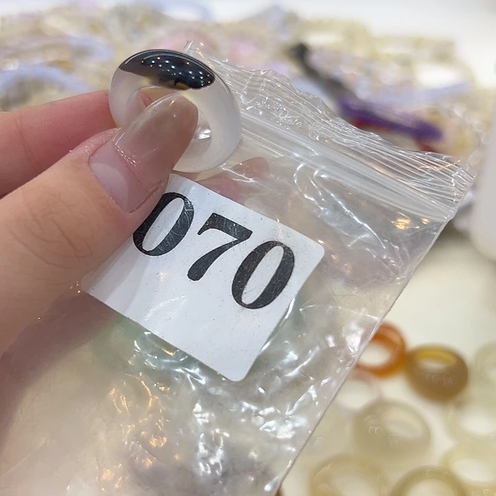 合金戒指玛瑙/玉髓70港15