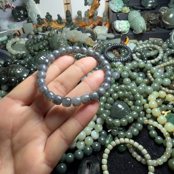 和田玉手串未镶嵌8