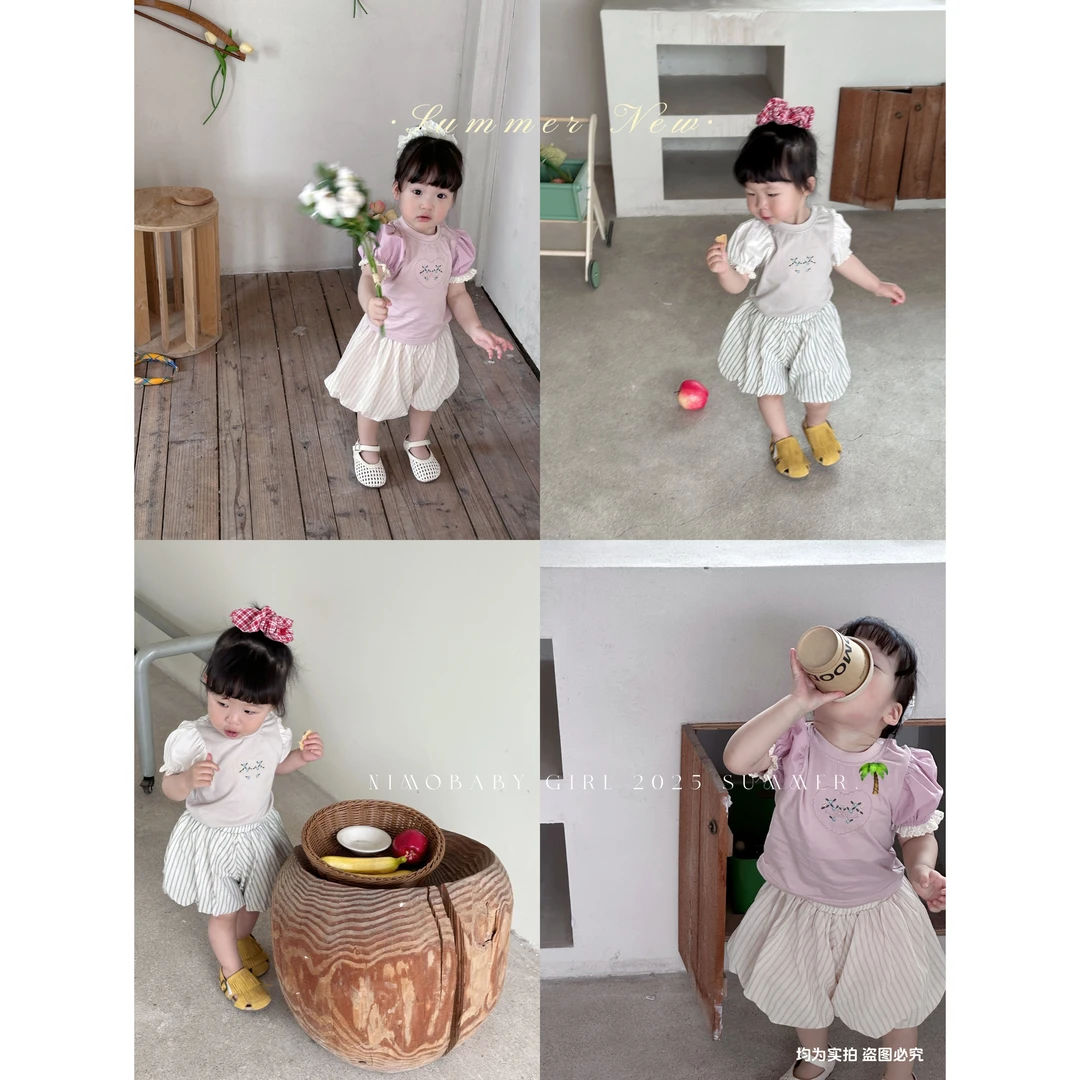 NIMO【莓果日记】韩版夏季新款宝宝时尚百搭洋气亲肤透气洋气上衣