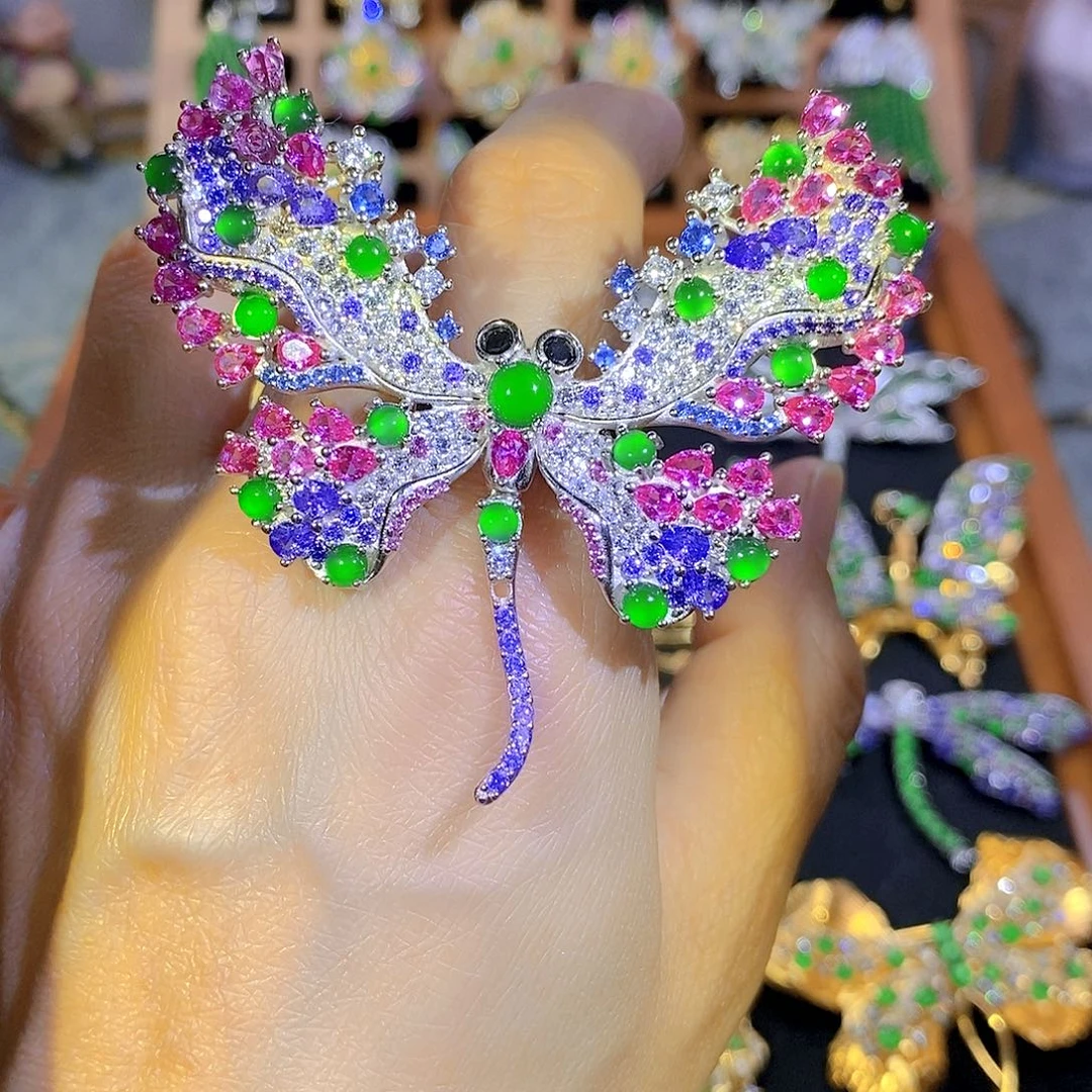 银S925镶嵌挂件翡翠