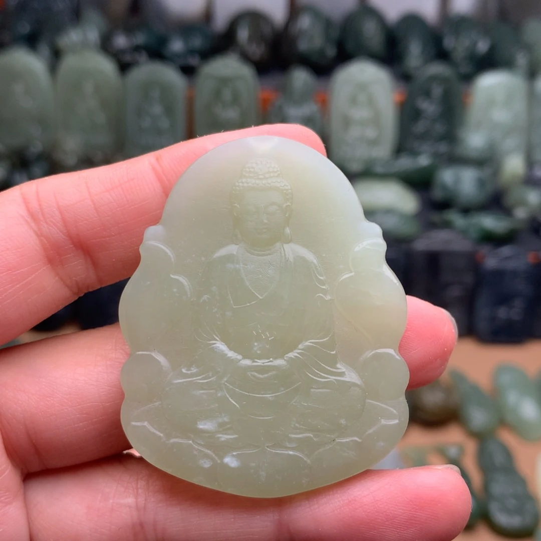 和田玉未镶嵌颈饰挂件81