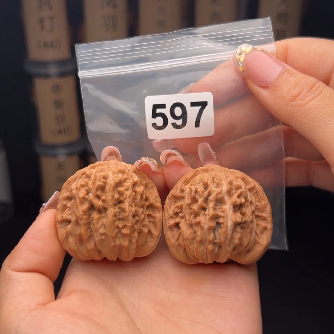 吊坠文玩核桃四座楼43全品