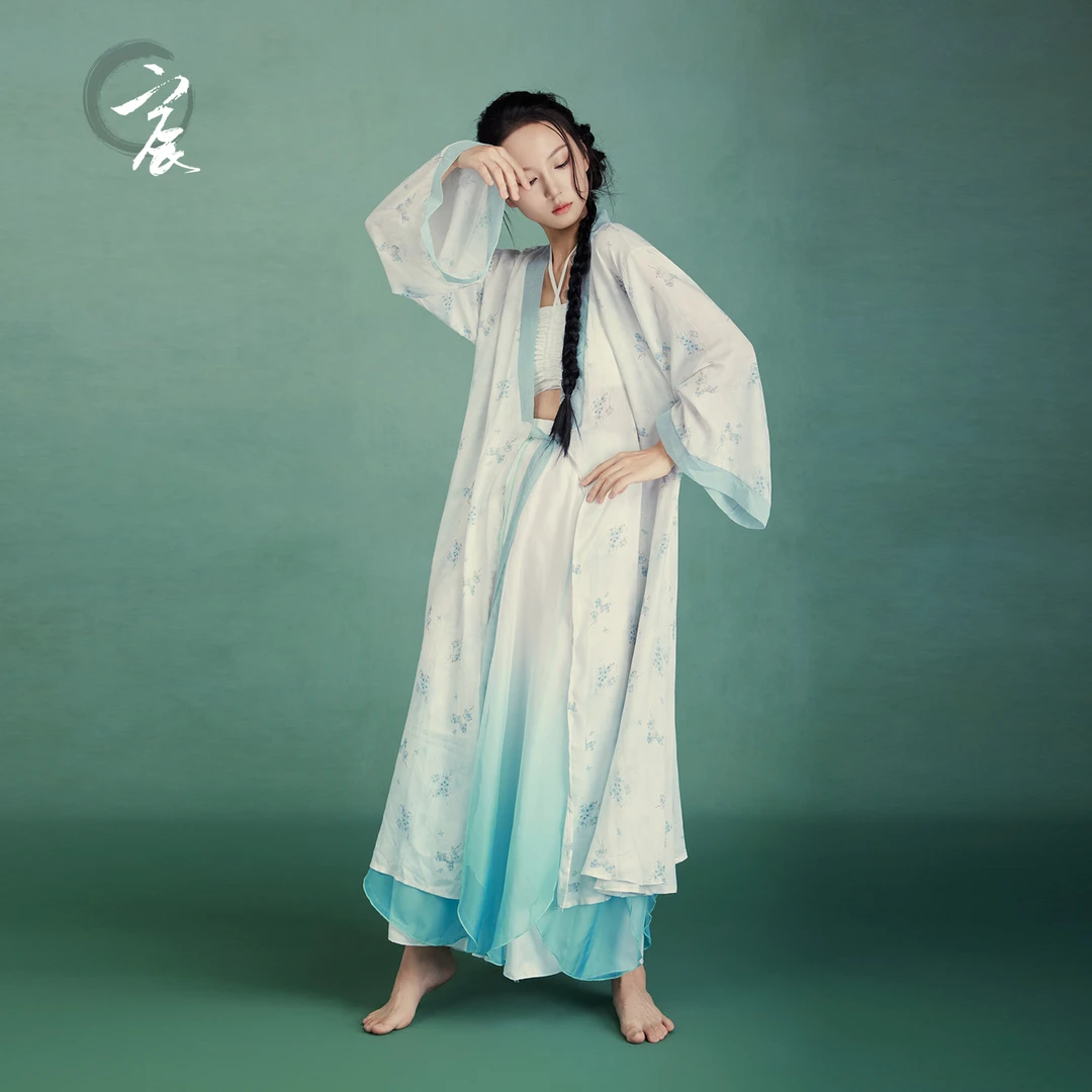 宸舞古典舞新中式汉服外披纱衣仙气飘逸显瘦古风爵士舞蹈服女