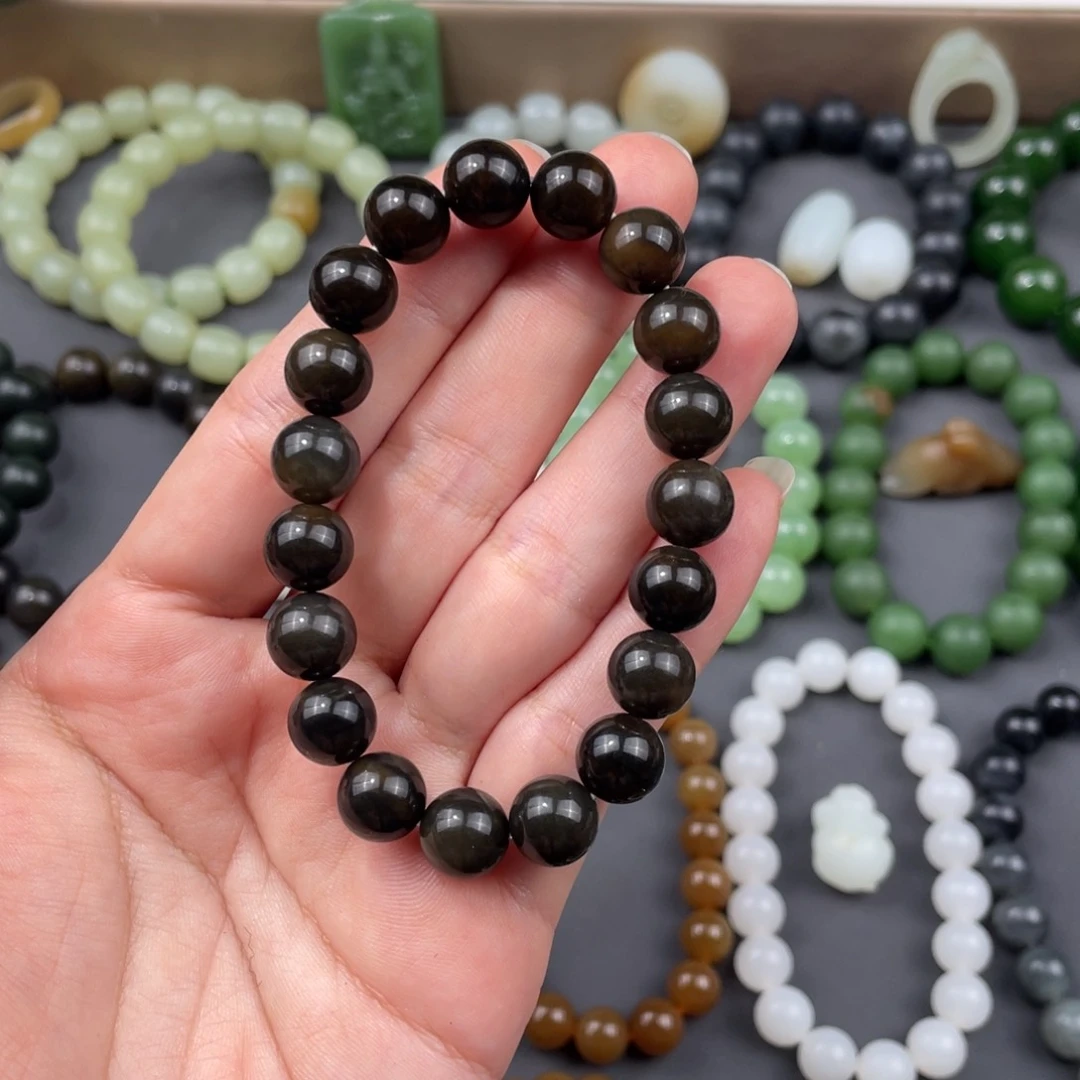 和田玉手串未镶嵌